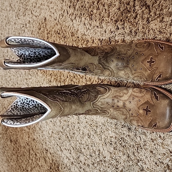 Laredo Shoes - LAREDO WOMEN'S SPELLBOUND WESTERN PERFORMANCE BOOTS - BROAD SQUARE TOE sz 8